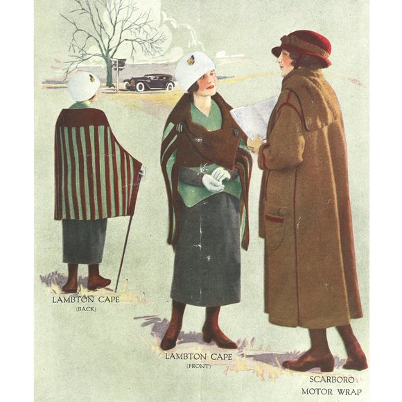 Antique Titanic Era Sweater Gloves Knitting Pattern Scarf Edwardian - Picture 5 of 6